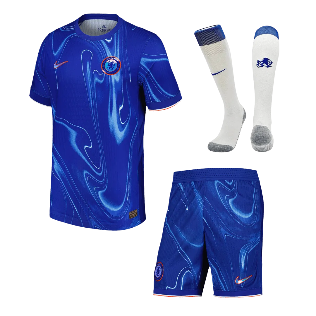 Authentic Chelsea Home Soccer Jersey Kit(Jersey+Shorts+Socks) 2024/25