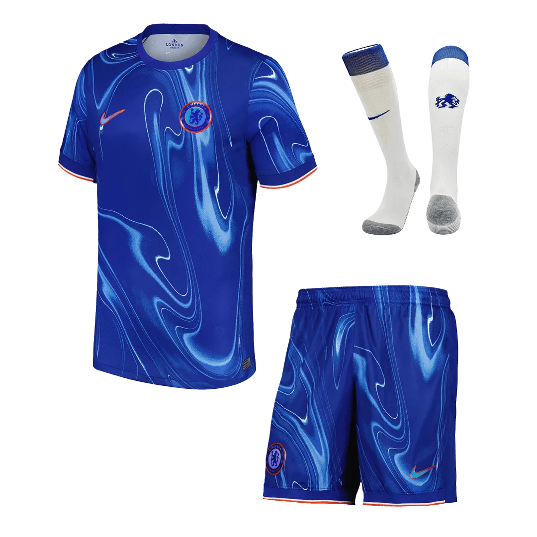 MEN's Chelsea Home Soccer Jersey Whole Kit (Jersey+Shorts+Socks) 2024/25